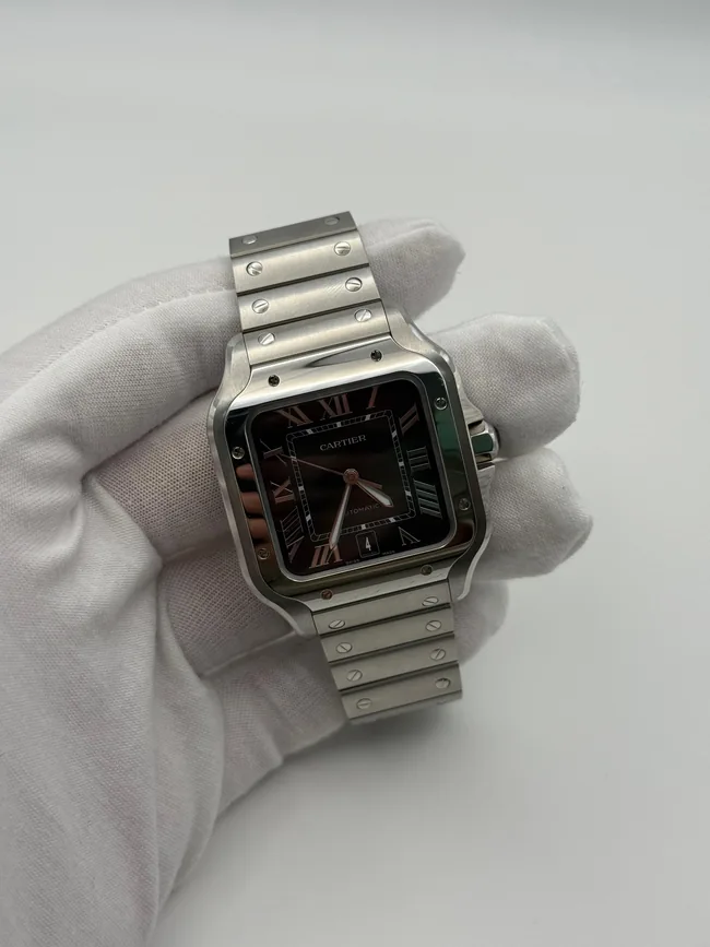 Cartier Santos de Cartier Large, green dial, reference WSSA0062